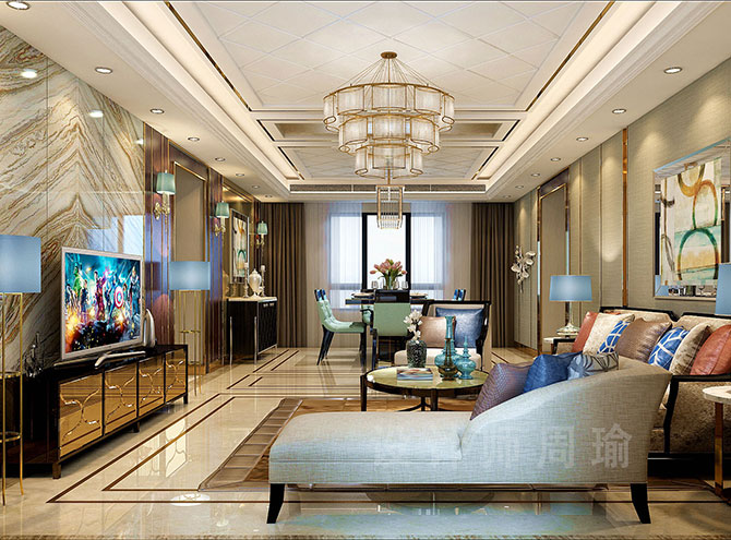 暴草肏屄在线世纪江尚三室两厅168平装修设计效果欣赏